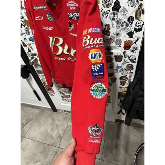 Dale Earnhardt Jr. Nascar Chase Twill Budweiser Men's Jacket Size XL - Picture 6 of 8